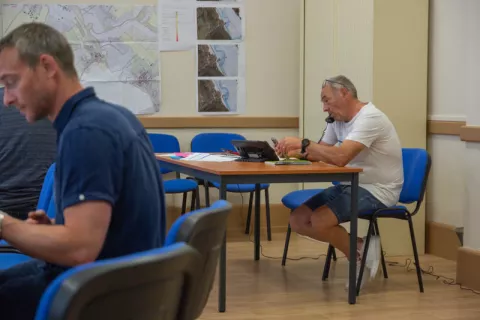 Simulation d'inondation à Pierreville