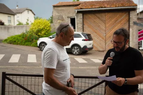 Simulation d'inondation à Pierreville