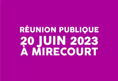 Réunion publique 20 juin 2023 à Mirecourt