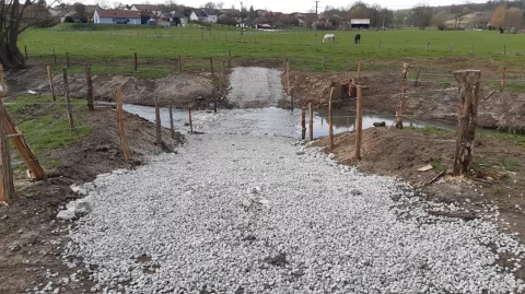Création d’un passage à gué à Ramécourt