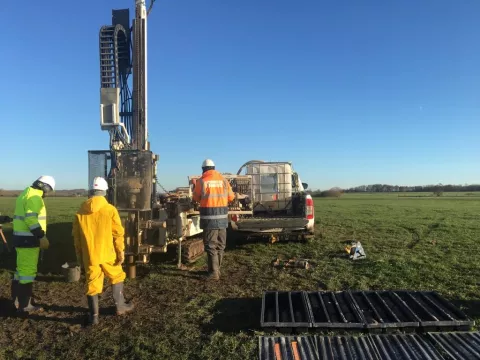 Carottage sur le bassin versant de la Meurthe