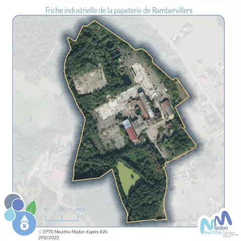 Vue aérienne papeterie